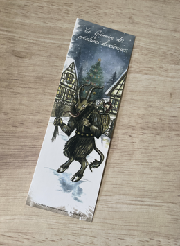 marque page "grimoire des créatures alsaciennes" Krampus