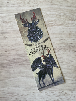 marque page cerf des cauchemar "cerfs, charmes et sortilèges"