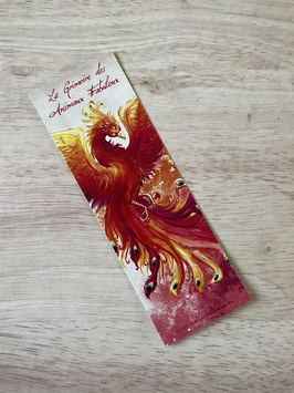 marque page animaux fabuleux "phénix"