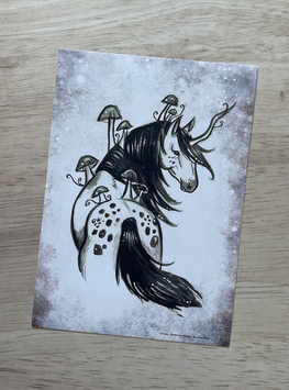 carte postale licorne Appaloosa "licornes, charmes & sortilèges"