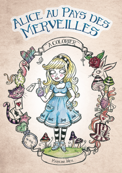 livre de coloriage "Alice au pays des Merveilles" à colorier