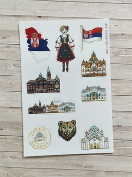 Stickers Voyage Serbie A6