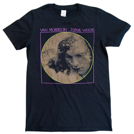 T-shirt Unisex - Van Morrison - Astral Weeks - Black - 100% Cotton