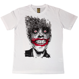 T-shirt Unisex - DC - Batman - The Joker - Bats - White - 100% Cotton