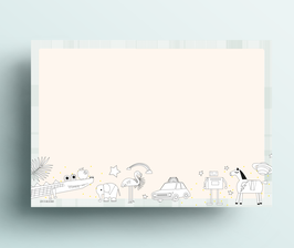 Schreibtischunterlage Motiv Tiere| 1 VE = 3 St.