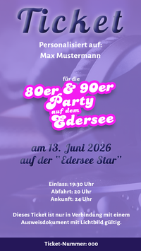"80er & 90er Party" 2026 Tickets