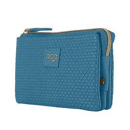 Monedero ACQ Texture Azul