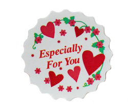 6 étiquettes cadeaux autocollantes " Especially For You " fleurs