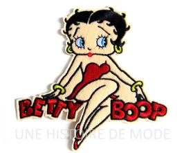Patch thermocollant Betty Boop à coudre ou repasser 105 x 110 mm