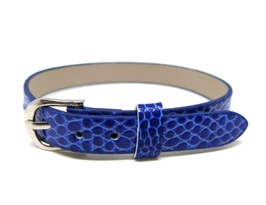 Bracelet en simili cuir bleu roi - 22 cm - BB09