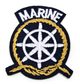 Patch thermocollant Blason marin à coudre ou repasser 61 x 52 mm - PPE102