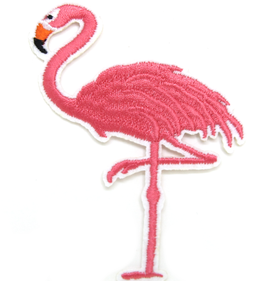 Patch thermocollant flamant rose - 93 x 72 mm - PPE25