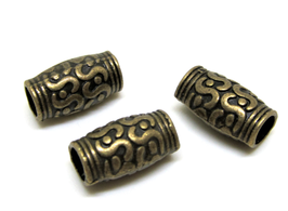 1 Perle en métal couleur bronze - 11 x 5 mm - RWZ82