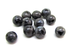 10 perles rondes en labradorite - pierres naturelles - 6 mm - V0E5
