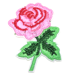 Patch thermocollant fleur rose  - 70 x 58 mm - PPE73