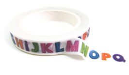 Rouleau de masking tape lettres de l'alphabet