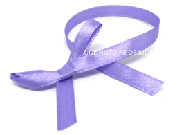 Ruban en satin lilas - 6 mm - vendu au mètre