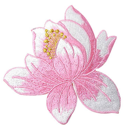 Patch thermocollant fleur de lotus - 85 x 85 mm - PPE82