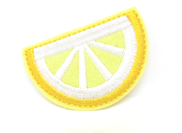 Patch thermocollant tranche de citron  -  45 x 31 mm