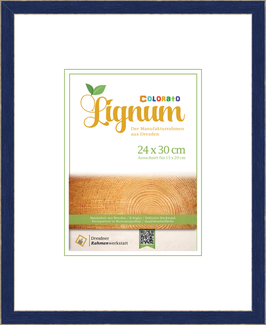Wechselrahmen Lignum - Blau, 15 x 20 mm