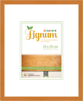 Wechselrahmen Lignum - Orange, 15 x 20 mm