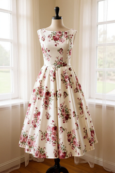 PR Creations 50er Jahre Stil "Bisous Fleurs" Kleid