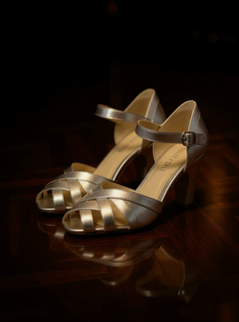 Chelsea Crew Sammy Schuhe - Silber (1940er Jahre Stil)