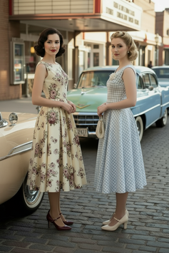 PR Creations 50er Jahre Stil "Pique-Nique" Kleid