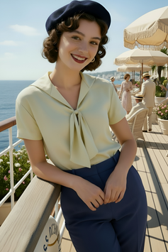 House of Foxy - 1930s Sailor Bluse - Antique