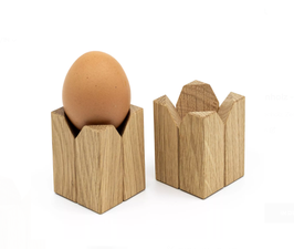 Eierbecher 2er-Set | Eiche