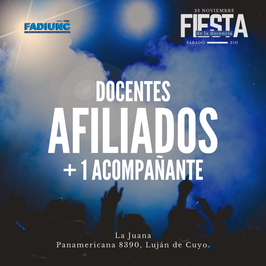 Afiliadas/os + 1 acompañante