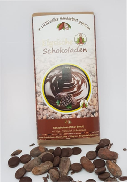 Kakaonibs in 47%iger Vollmilch Schokolade