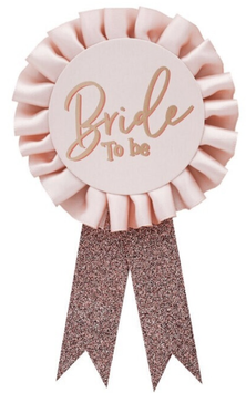 Coccarda "Bride to be" futura sposa