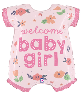 Palloncino in Foil 31" Super Shape Tutina Welcome baby