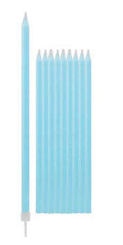 Candelina Stelo 15.5cm Celeste