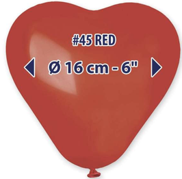 palloncino in lattice 16cm cuore