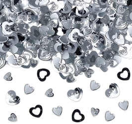 CONFETTI CUORE Color argento