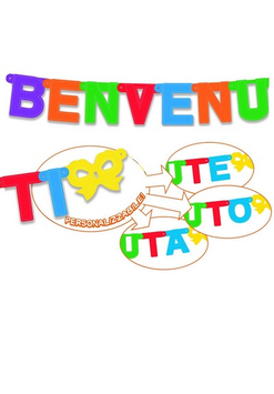 Festone Benvenuto/a/i/e 220 x 15 cm 1 pz
