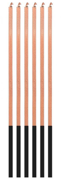 Candelina Stelo 15cm Quadrata Rose Gold Metallizzato