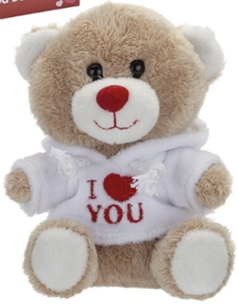 Orsetto con felpa "I love you"