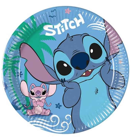 Piatto di Carta 20cm Stitch & Angel 8pz