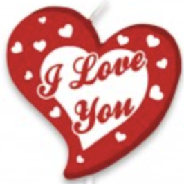 Candeline a forma di cuore