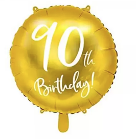 Palloncino oro e bianco 90 anni