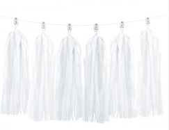 tassel garland BIANCA (12 pz 1,5 M)