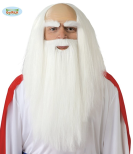 Parrucca e barba druida sacerdote celtico