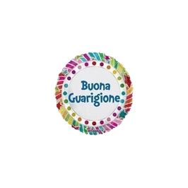 Palloncino in Foil 18" Multicolor "Buona Guarigione"