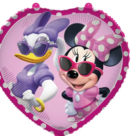Palloncino in Foil 18" Cuore Minnie e Paperina Disney