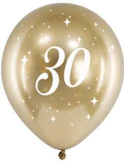 Palloncino in Lattice 12"  "Glossy Gold" 6pz