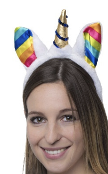 Cerchietto Unicorno con orecchie arcobaleno