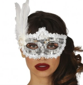 Maschera con paiette rettangolari